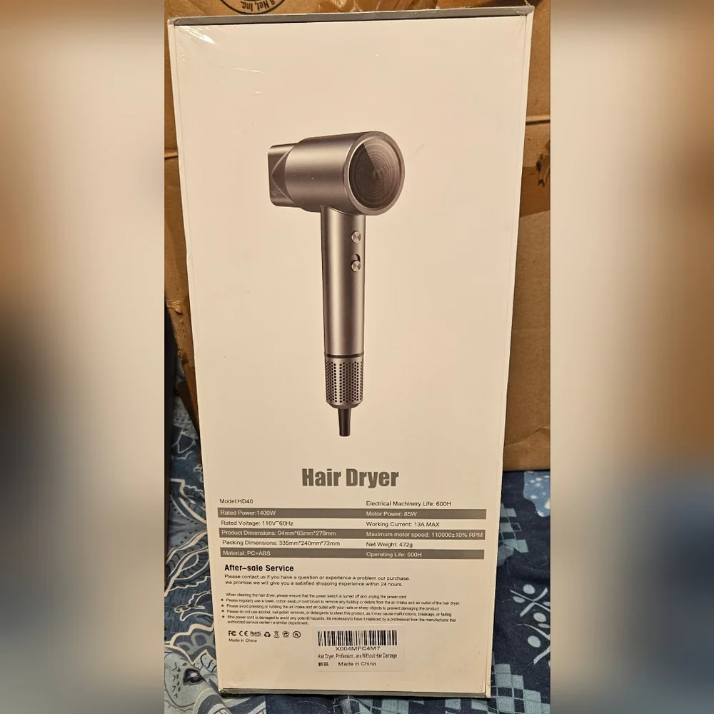 Silver Hair Dryer
